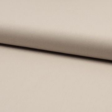 100% organic cotton poplin fabric sand beige
