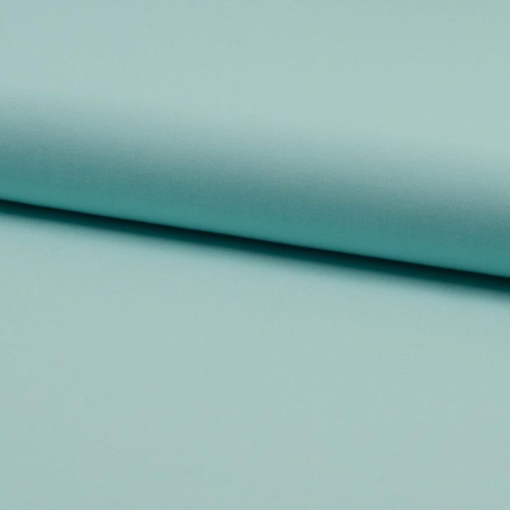 Tissu popeline 100% coton uni vert menthe