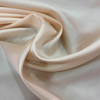 Mikado soft peach orange silk fabric