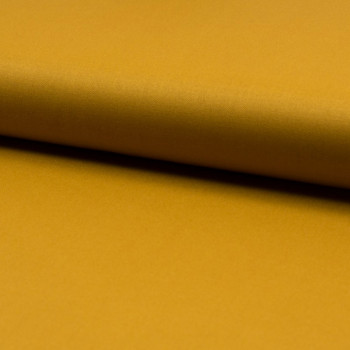 Ocher yellow gabardine fabric