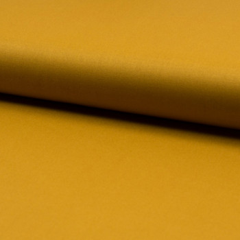 Tissu toile gabardine jaune ocre