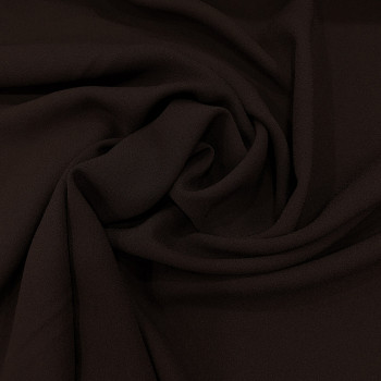 Brown foam crepe fabric