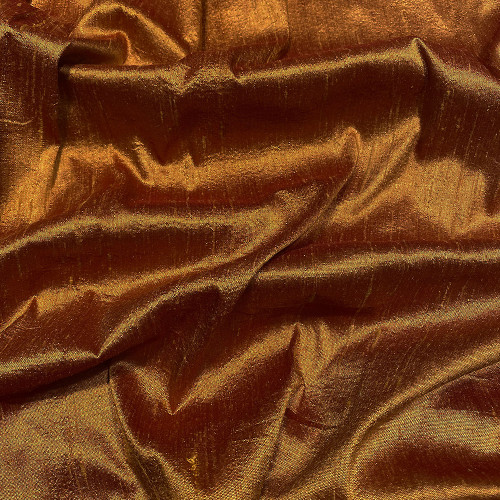 100% silk shimmer dupion fabric whisky