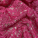 Chemical lace guipure fabric indian pink