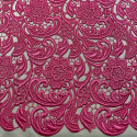 Tissu guipure rose indien