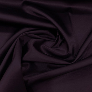 Plum purple stretch satin-back crepe cady fabric