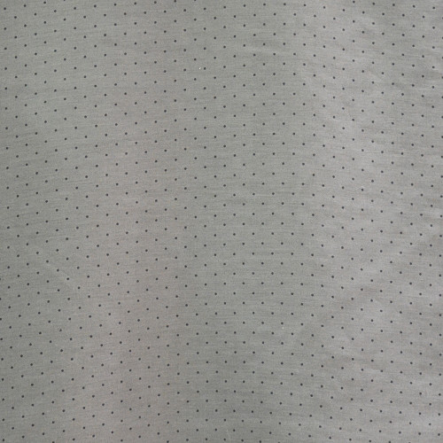 Tissu voile coton soie imprimé tête d'épingle gris