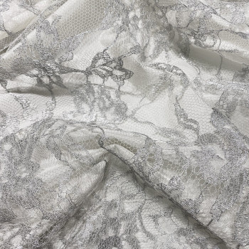 Calais lace silver laminette