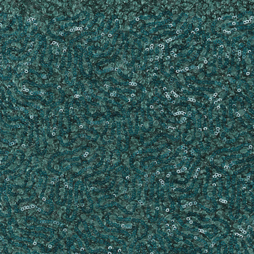 Fantasy wool fabric sequins turquoise blue