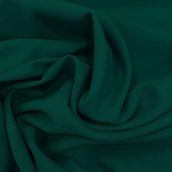 Turquoise blue crepe 100% wool fabric
