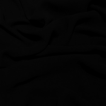 Black viscose georgette fabric