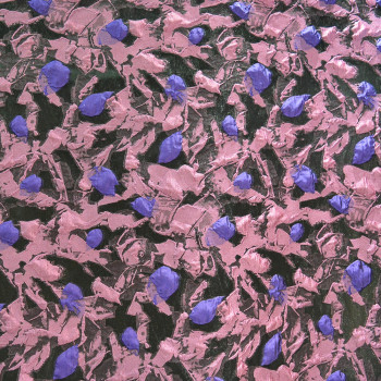 Silk jacquard fabric purple fuchsia