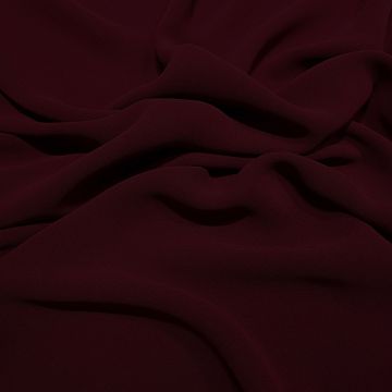 Burgundy red viscose georgette fabric