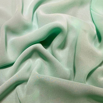 Nile green viscose georgette fabric
