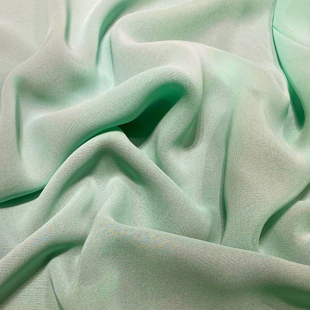 Nile green viscose georgette fabric ...