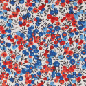 Tissu Liberty Wiltshire Édition 40 ans rouge et bleu