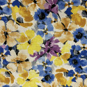 Floral print linen fabric