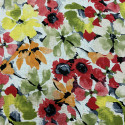 Tissu lin imprimé floral