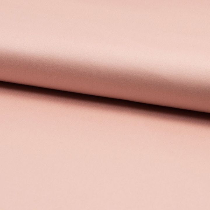 Cotton satin fabric nude