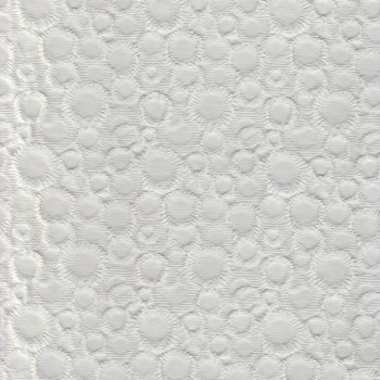 Tissu piqué de coton jacquard blanc