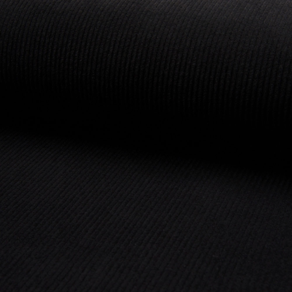 Rib Fabric 16 W Corduroy Black | stickhealthcare.co.uk