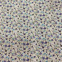 Blue floral print 100% cotton poplin fabric Blue floral print 100% cotton poplin fabric