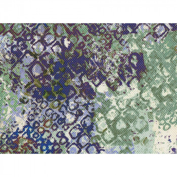 Multicolored polyester printed fabric