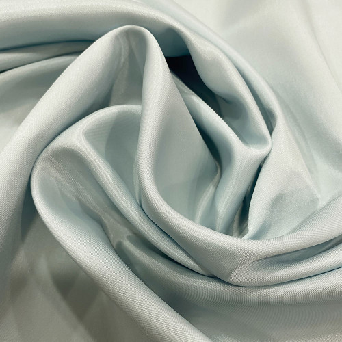 Dragee blue 100% acetate lining fabric