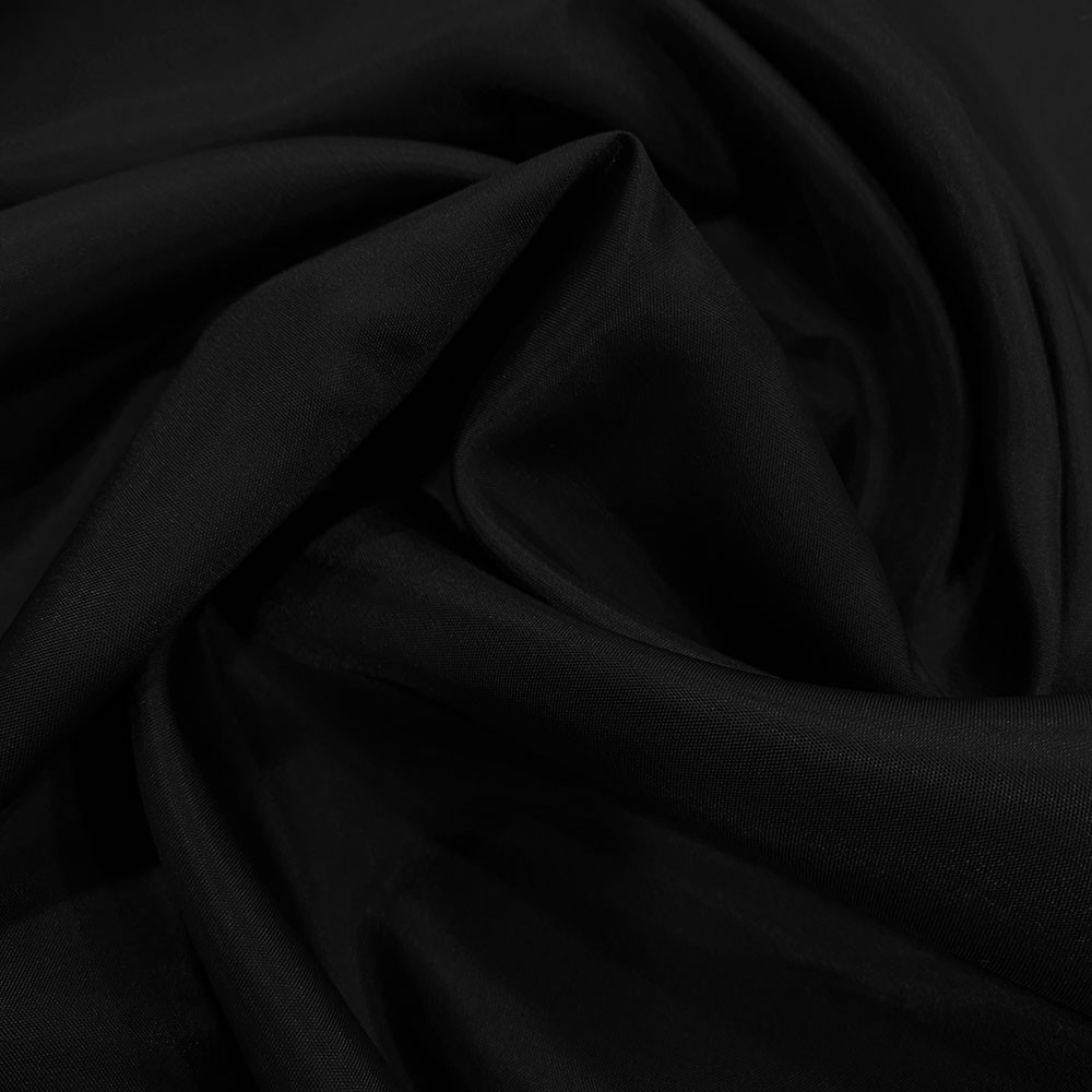 Black 100% acetate lining fabric — Tissus en Ligne