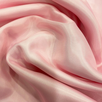 Tissu doublure pongé 100% cupro rose