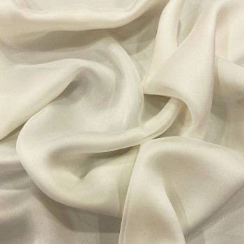 Ivory 100% silk chiffon