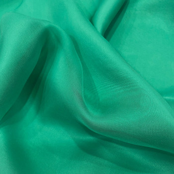 Opaline green 100% silk chiffon