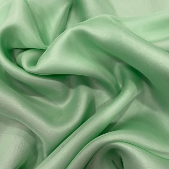 Nile green 100% silk chiffon