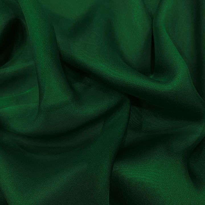 Grass green 100% silk chiffon