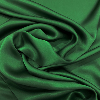 Bottle green satin fabric 100% silk