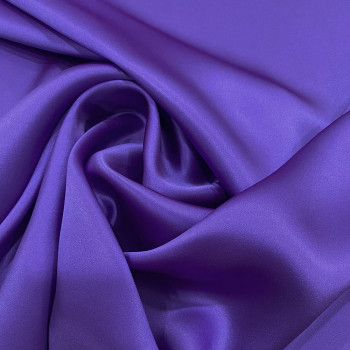 Purple satin fabric 100% silk