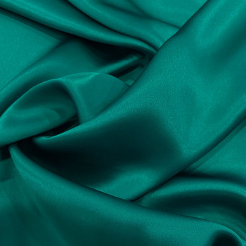 Duck green satin fabric 100% silk