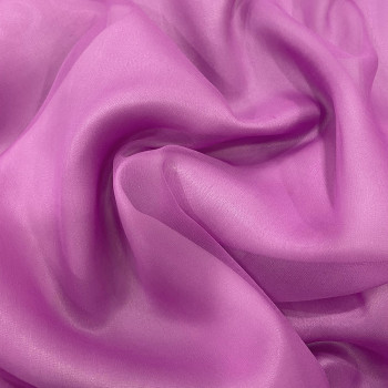 Orchid pink 100% silk chiffon