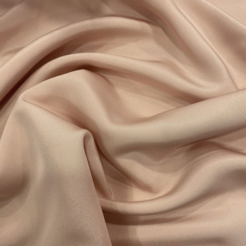 Nude 100% silk crepe fabric