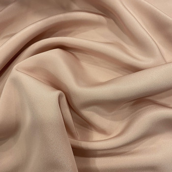 Tissu crêpe drap de soie nude