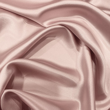 Tissu crêpe envers satin 100% soie nude