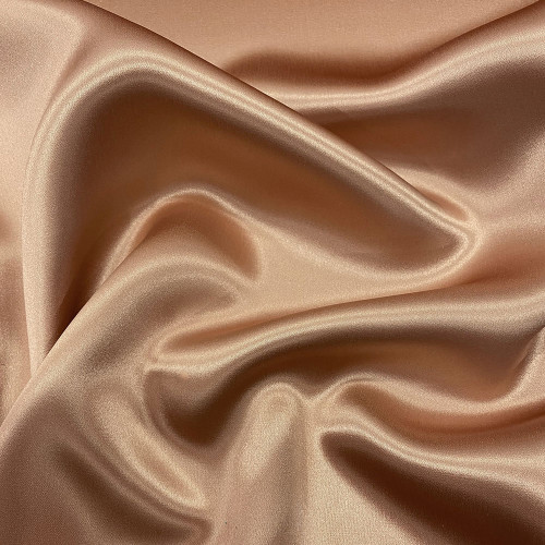 Copper double-sided heavy silk satin fabric