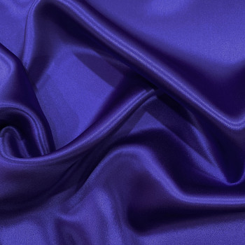 Tissu satin de soie lourd double face violet
