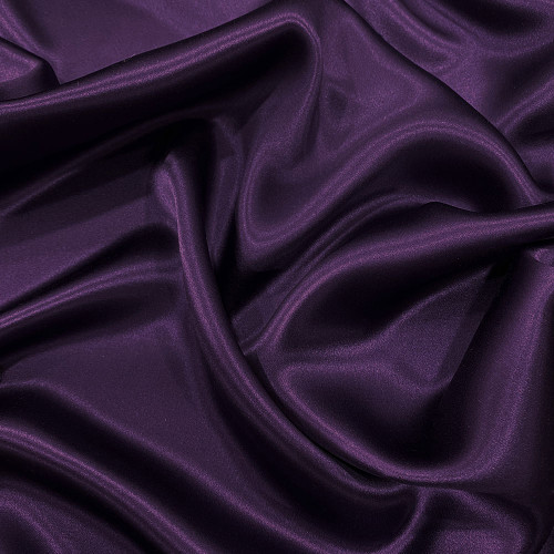 Plum double-sided heavy silk satin fabric