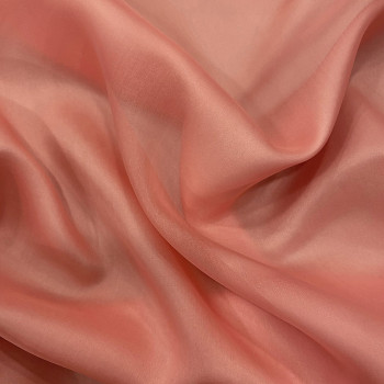 Apricot orange silk organza fabric