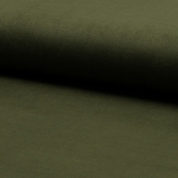 Tissu suédine vert kaki (1,7 mètres)