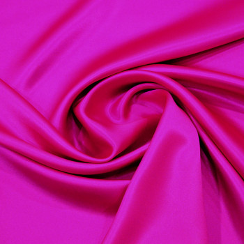 Tissu satin 100% soie fuchsia