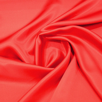 Coral satin fabric 100% silk