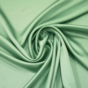 Nile green satin fabric 100% silk