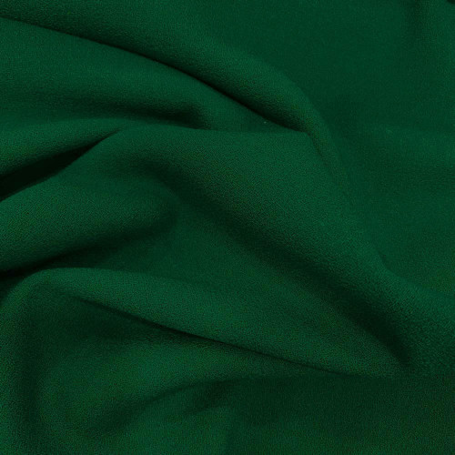 Tissu crêpe de laine 100% laine vert